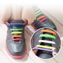 운동화끈 고탄력 매듭없는 고정 실리콘 신축성 초간단 신발끈