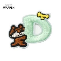 와펜 패치 자수 빈티지 이니셜 열접착 스티커 G타입 A-04