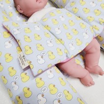 가슴안정베개 태열 모로반사 방지 관리 3D에어매쉬 바이오비드폼 좁쌀 똑따기, 펭귄 매쉬화이트