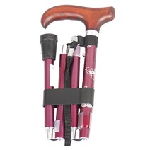 웰비 3단 꽃무늬 지팡이, 퍼플, 1개