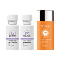 셀트리온 셀큐어 화이트 에너지 멜라앰플 5X 30ml x2 + 세디르 선크림 50g 증정, 999, 5 30ml 2 + 세디르 선크림 50g 증정