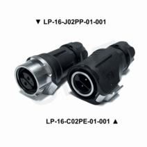 CNLINKO LP-16-C02PE LP-16-J02PP 2P IP67 16파이 방수 산업용 원형 커넥터 암수세트