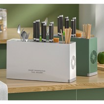 행운스타 북유럽풍 분리식 소독 칼꽂이 CG315, 화이트, 1개