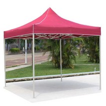 그늘막 야시장 포차 천막 차양막 야외 행사 간이부스, 2x2m (빨간색)