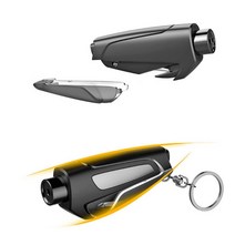 차량 비상탈출망치 커터칼 미니해머 차량용망치 자동차망치 버스망치 소형, 셉터 차탈출 이머전시툴(블랙)