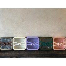 다올보자기 프리미엄 투명 골드라인 팔각 과일 플라워 상자 (대+중+소 3개 1set), 크림