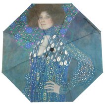 대형 파라솔 야외 테라스 비치 캠핑 구스타프 클림트 유화 우산 파라솔 비 태양 보호 여성 자동 세 접는, 01 CHINA, 16 Item 16