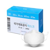 늘푸른 쿨마스크 KF-AD 비말차단용 화이트 대형 50매, 50매입, 1개
