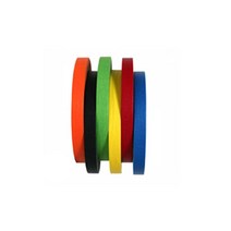 칼라 종이 마스킹테이프 12mm 페인트작업 실리콘 니스칠 작업용 현장용 40M 넉넉한길이, 적색