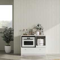 한샘 모디 주방수납 하부장 100cm_가전형 (2종 택1), 메이플(B)