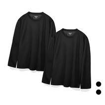 코너뷰 2P 베이직 싱글 라운드 긴팔 티셔츠 2장