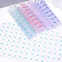흡착식 건식 화장실 매트 욕실 다용도실 세탁실 신발장 발판 욕조 미끄럼방지 어린이집 바닥 논슬립 샤워 고무판 깔판 PVC 목욕탕 베란다 물빠짐 고무 깔개 안전 수영장 샤워실 PVC, 1개