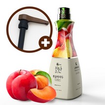 웰파인 더진한 복숭아자두농축액 1.5kg + 브라운펌프, 단품