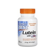 닥터스 베스트 OptiLut 천연 루테인 제아잔틴 캡슐당 10mg 베지 캡슐 120정