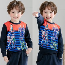 1213_카봇붐바12하이퍼캅스맨투맨티 토들러의류 남아 여아 유아동옷 원피스 상하복 티셔츠