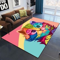 필라테스매트 홈트매트 요가매트 Cute cat carpet Yoga living room children's crawling mat doormat, 21 21_10 120cm by 160cm