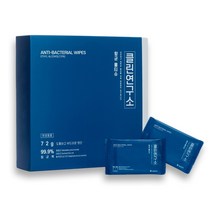 클린연구소 저자극 항균물티슈 박스형 개별포장 100매입 X 2박스 (200매)