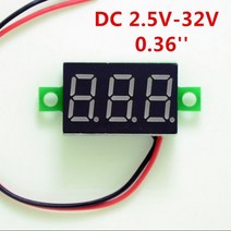 분광계 광도계 적외선 DIY 레드 블루 디지털 LED 미니 디스플레이 모듈 DC2.5V-32V DC0-100V 전압계 전압 테스터 패널 미터 게이지 오토바이 자동차에 대 한, Red LED DC32V