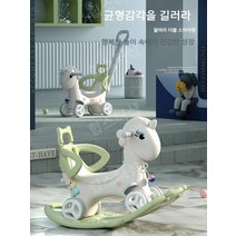 흔들목마 포니사이클 붕붕카 돌아기장난감 두돌선물 아기목마, 레드(대형쿠션 푸시로드 무소음휠)