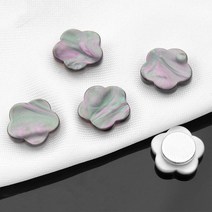 여자 상의 웃옷 블라우스 원피스 파인옷 벌어짐 오픈 가슴 노출 방지 매너 자석 여밈 단추 포인트 브로치 꽃다색, 동글흰색