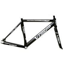 픽시프레임 픽시 자전거 프레임 로드 VISP TRX790 고정 기어 알루미늄 합금 단일 속도 Fixie 자전거 프레임, 03 Black_02 50cm