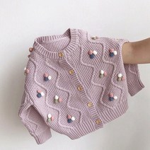몽실이 방울니트 가디건