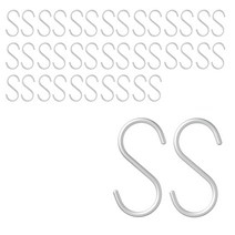 무인양품 MUJI 알루미늄합금 S자 후크 중 2p, 20개, 실버