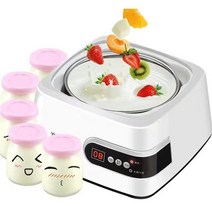 요구르트 요거트 요플레 제조기 메이커 그릭 청국장 발효기 만들기 기계 1.3l 전기 다기능 자동 소형 가정용 수제 낫토 막걸리 5 컵, sku2, SKU2