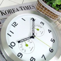 [시우아트] 웰빙온습도벽시계(2COLOR), 색상:다크그레이