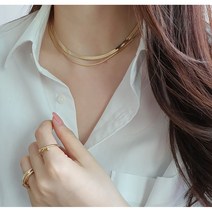 15k 도금 스네이크 골드 목걸이