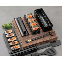 DEEKAILE 김밥틀 애정 원형 7 종세트, 블랙