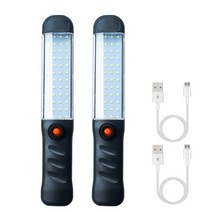[해외] 마그네틱 베이스가 있는 충전식 LED 자석 작업등 직구, 2.2pack