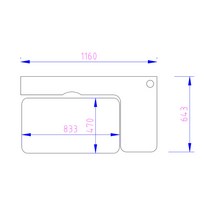 국산 항균 pvc투명 반투명 리바트 로넌 1200 책상전용 데스크매트, 반투명 로넌 1200 각도저절책상매트