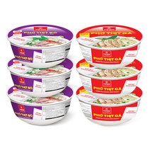 비폰 베트남 쌀국수 120g 리얼소고기x3개+닭고기x3개, 단품