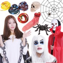 호러 거미줄 뱀 모형 거미 해골 할로윈 용품 소품, 선택5_거미줄거미모형, 굵은거미줄(화이트)150cm2개★