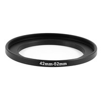 렌즈 어댑터 링 호환 42mm 52mm 42 52mm 42 52 canon nikon pentax sony 카메라 필터 후드 홀더 용 스텝 업 필터, 없음