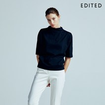 에디티드 실크 모달 카울넥 티블라우스 3종