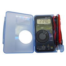 [aneng] ANENG-AC/DC 디지털 멀티 미터 전문 인체 공학적 클램프 정전용량 테스터 휴대용 측정 도구 전압계, 02 Red