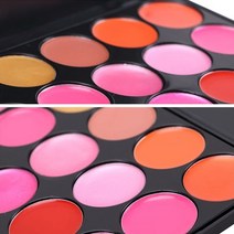 15 색 립스틱 팔레트 방수 오래 지속 안료 패션 스타일 핑크 오렌지 립 메이크업 화장품 도구