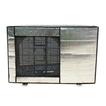 무풍에어컨커버 벽걸이에어컨커버 야외 방수 에어컨 커버 전천후 보호 자외선 차단 알루미늄 필름, 03 Blue
