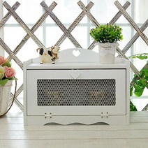 하트 철망수납장 1단, 화이트