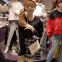 [더데이걸] 논현점 룰린룰린 탈착 초커 긴팔티 얇은티 레터링 가을신상품 목걸이 어깨트임(단추탈착) 상큼한 완벽한 소녀 핫한 댄스 TGLA2192U ***코디된 스커트는 별도구매**