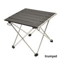 캠핑 사이드 테이블 야외 캠핑 테이블 휴대용 접이식 책상 가구 컴퓨터 침대 초경량 알루미늄 하이킹 등산, 01 Black S Size