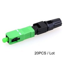 광접속기 1020pcs 많은 빠른 필드 어셈블리 FTTH 임베디드 광섬유 커넥터 SC APC SM UPC 콜드, 20pcs SC APC