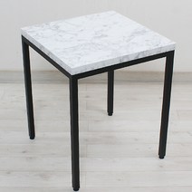 식당테이블 500X500 2인 업소용 식탁 사각 카페 탁자, 02.비앙코
