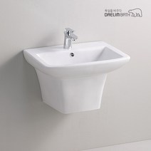 PL-1020/대림바스/바스플랜/반다리세면대/일체형세면기/대림세면기/욕실세면대/화장실세면기/마리하우스, 자동, I자트랩 (바닥배수), 대림정품폽업/트랩