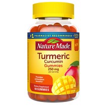 네이처메이드 Turmeric 커큐민 구미 250mg 60정 1개 젤리