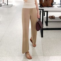 촤르르원단 와이드팬츠(6color)밴딩팬츠 면스판바지 밴딩슬랙스당일배송