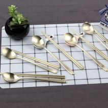 YCB654981DMK 스테인리스 라인 티타늄 수저 5P 스푼, 김잭콩_사장픽 본상품선택