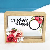 그리운플라워 조화 액자 납골당 사진 꾸미기 추모 봉안당 성묘 꽃, 그리운엄마
